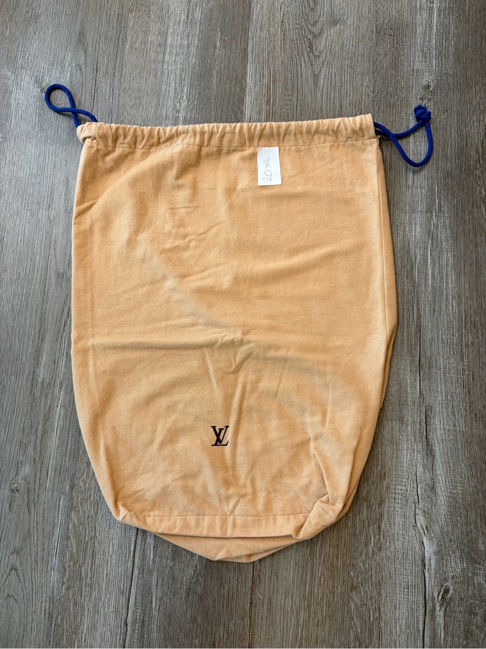 Louis Vuitton Beige Cotton Drawstring Pouch